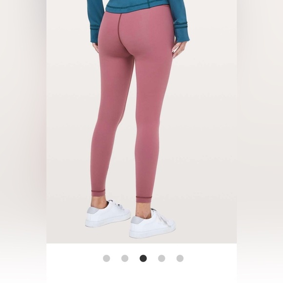 Lululemon Wunder Under Hi-Rise 7/8 Tight Full-On Luxtreme 25" in Misty Merlot - Picture 4 of 9